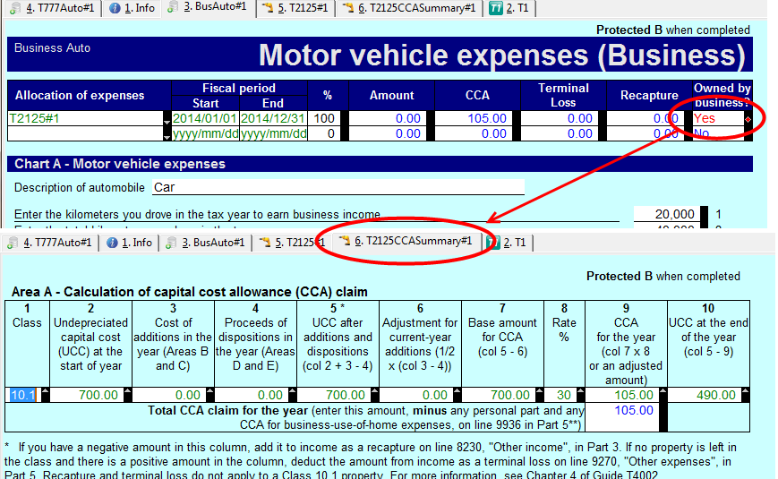 Capital Cost Allowance Chart For Vehicle