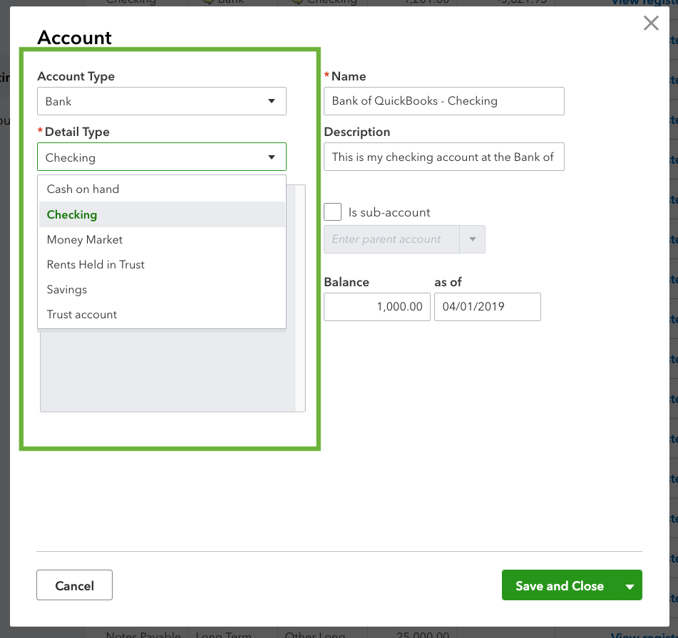 Create Chart Of Accounts In Quickbooks Online