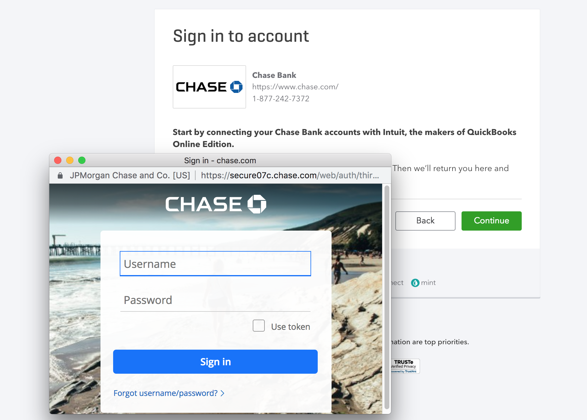 connect bank and credit card accounts to quickbook