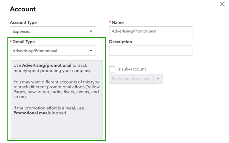 Quickbooks Subcontractor Chart Of Accounts