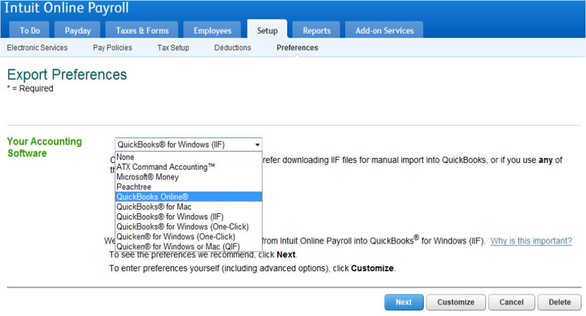 qbo writedown account