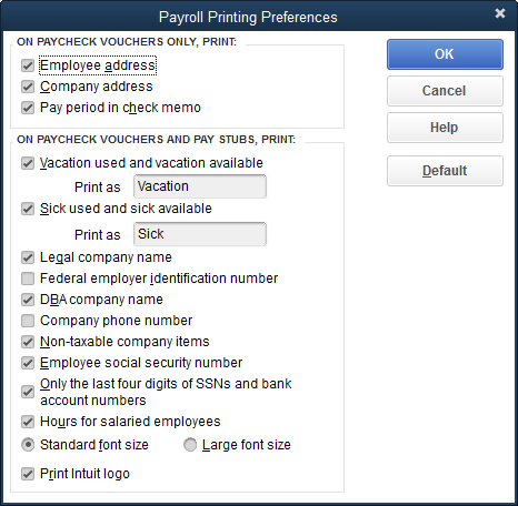 Customize A Paycheck Layout Or Pay Stub