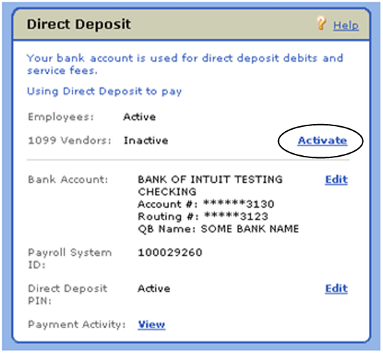 Image result for QuickBooks direct deposit
