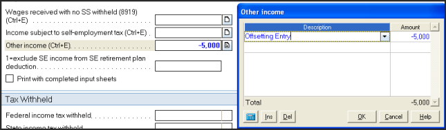 Entering A Form 1099 C With Insolvency Form 9 Intuit Accountants Community