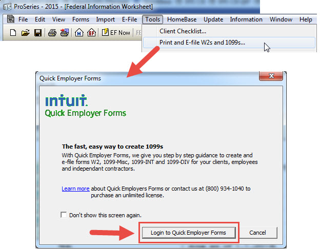 Accessing Quick Employer Forms (QEF) - Tax Pro Community