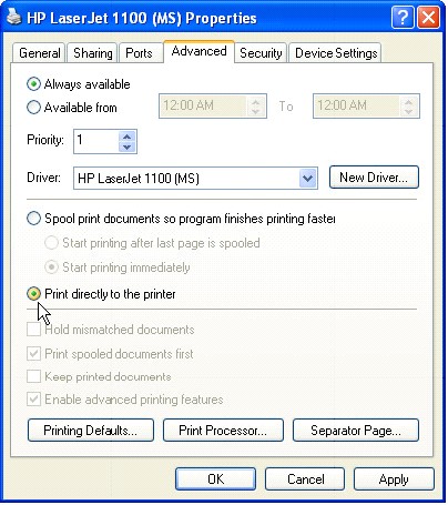 printer hp laserjet 1100 driver