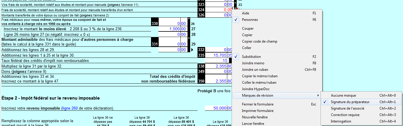 frais de scolarité impot