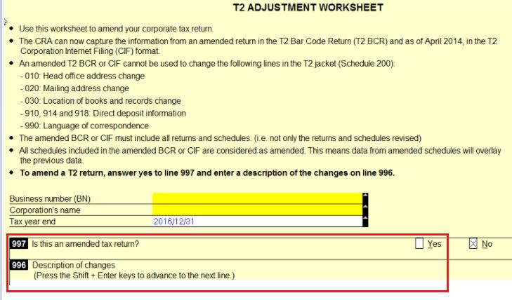 Efile The T1013 Form For T1 Profile 4485