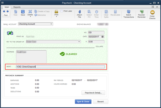 How To Create A Void Cheque In Quickbooks CURRAC