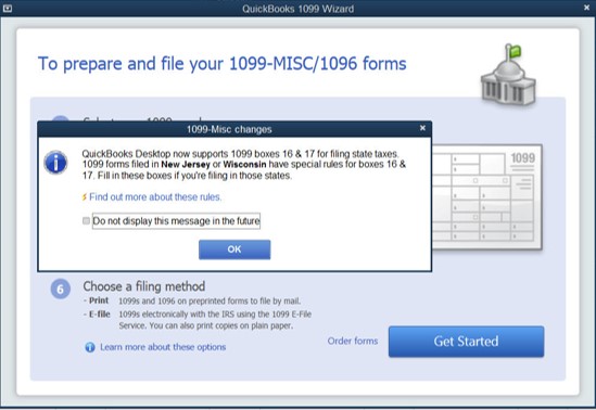 1099 wizard in quickbooks 2020