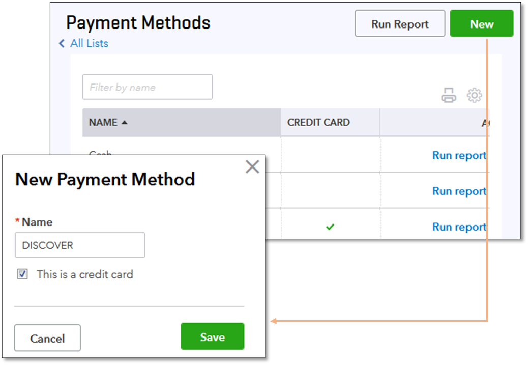 where is set credit in quickbooks for mac