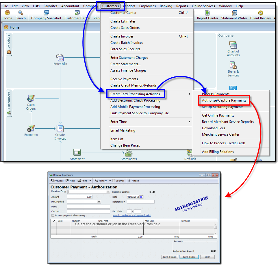 enter credit card processing fees in quickbooks for mac