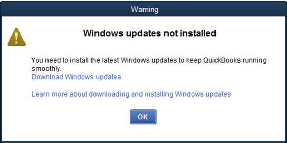 Windows updates not installed