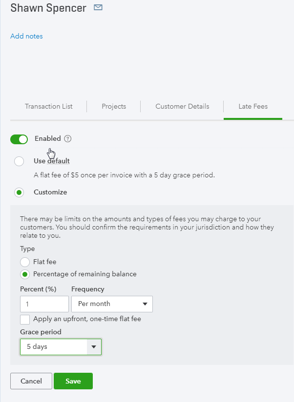 charge interest on overdue invoices in quickbooks 2016 for mac