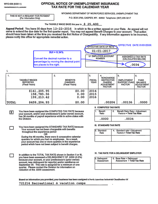 quickbooks payroll service unemployment rate