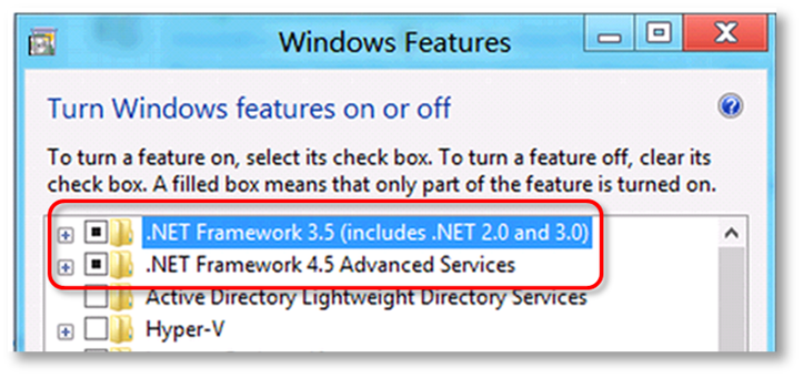 microsoft .net framework error