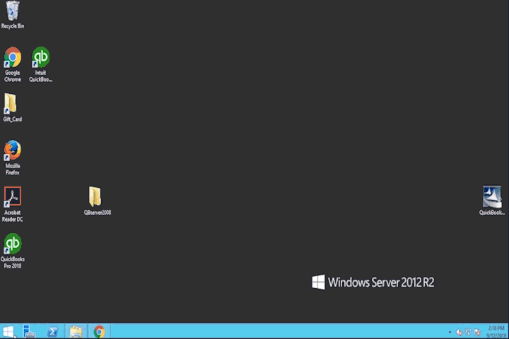This is a gif that shows you how to use Database Server Manager to scan your files