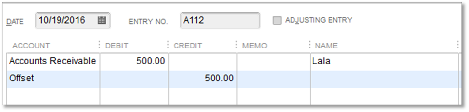 Write Off Customer And Vendor Balances