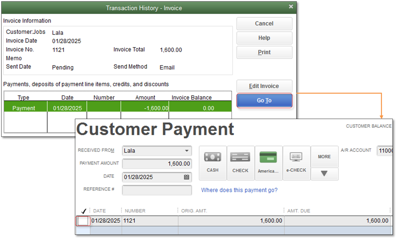 quickbooks for mac add payment method to pay bills window