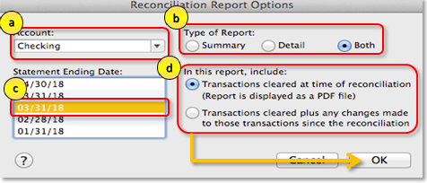 how do you reconcile little square multiple in quick books for mac 2016