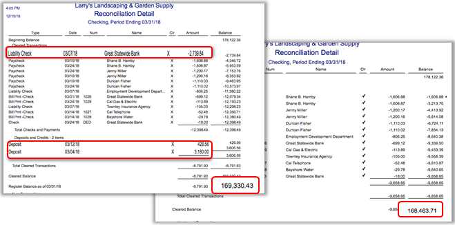 quickbooks for mac bank discrepancy