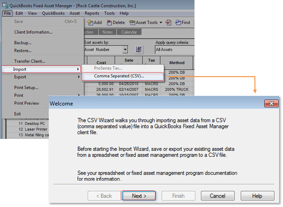 Use Fixed Asset Manager in QuickBooks Desktop