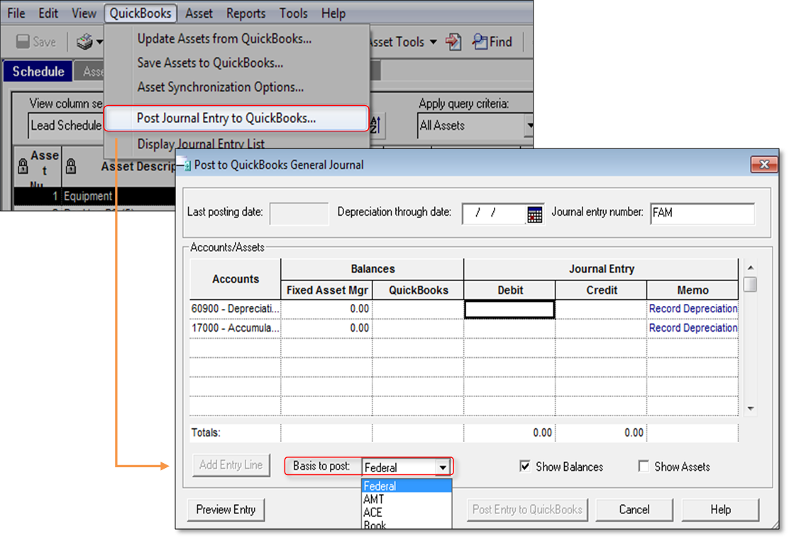 entry to how journal quickbooks Desktop QuickBooks  Manager Asset in QuickBooks Use  Fixed