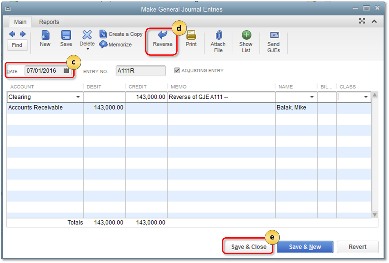 Resolve AR or AP on the cash basis Balance Sheet with journal en